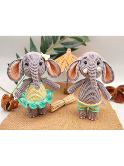 Tutoriel couple d'éléphant
