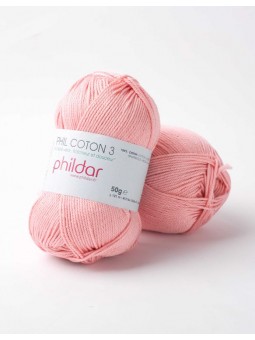 COTON 3 - Phildar - Rose...