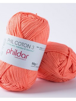 COTON 3 - Phildar - Corail