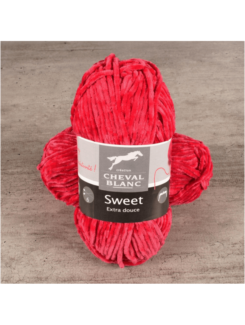 Pelote de laine - SWEET - Cheval Blanc COULEURS SWEET Mûrier